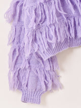 【4色展開】Meridian フリンジ ハイネックセーター