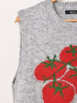 【2色展開】Meridian トマト ニットベスト