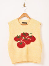 【2色展開】Meridian トマト ニットベスト