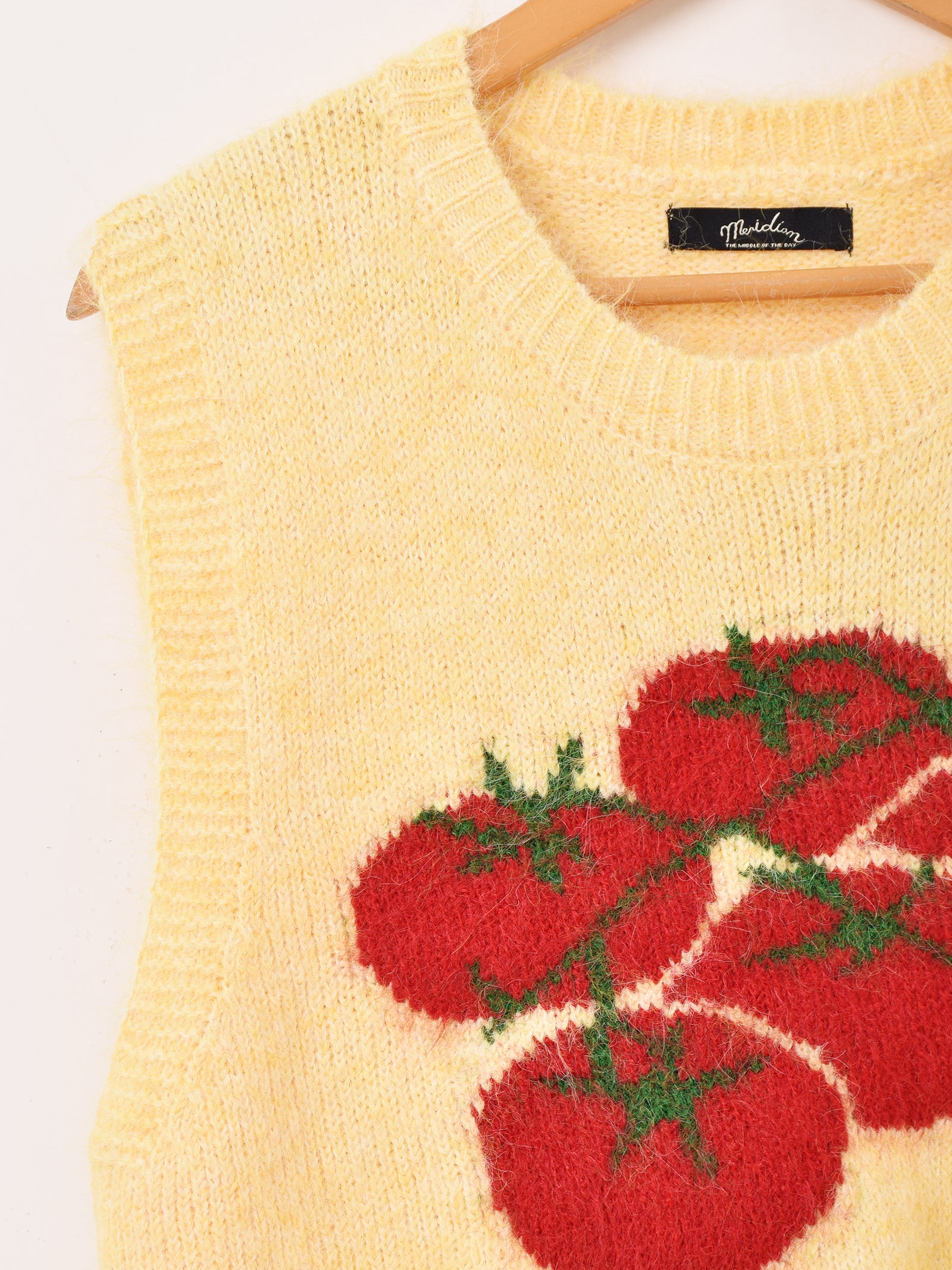 2色展開】Meridian トマト ニットベスト – 古着屋Top of the Hillの