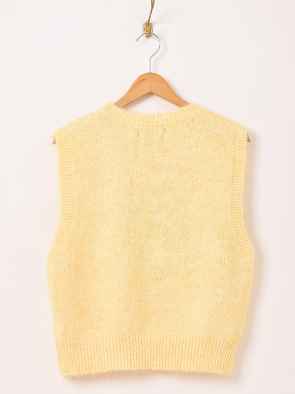 美品 MAYDI メイディ ハンドメイド ニットベスト キャメル ボトルネック レディースMeridian×ベスト – 古着屋Top of the Hillのネット通販サイト