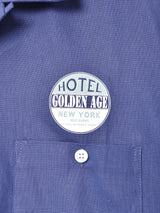【2色展開】Backers 半袖 プリント オープンカラーシャツ 「HOTEL GOLDEN AGE NEW YORK」