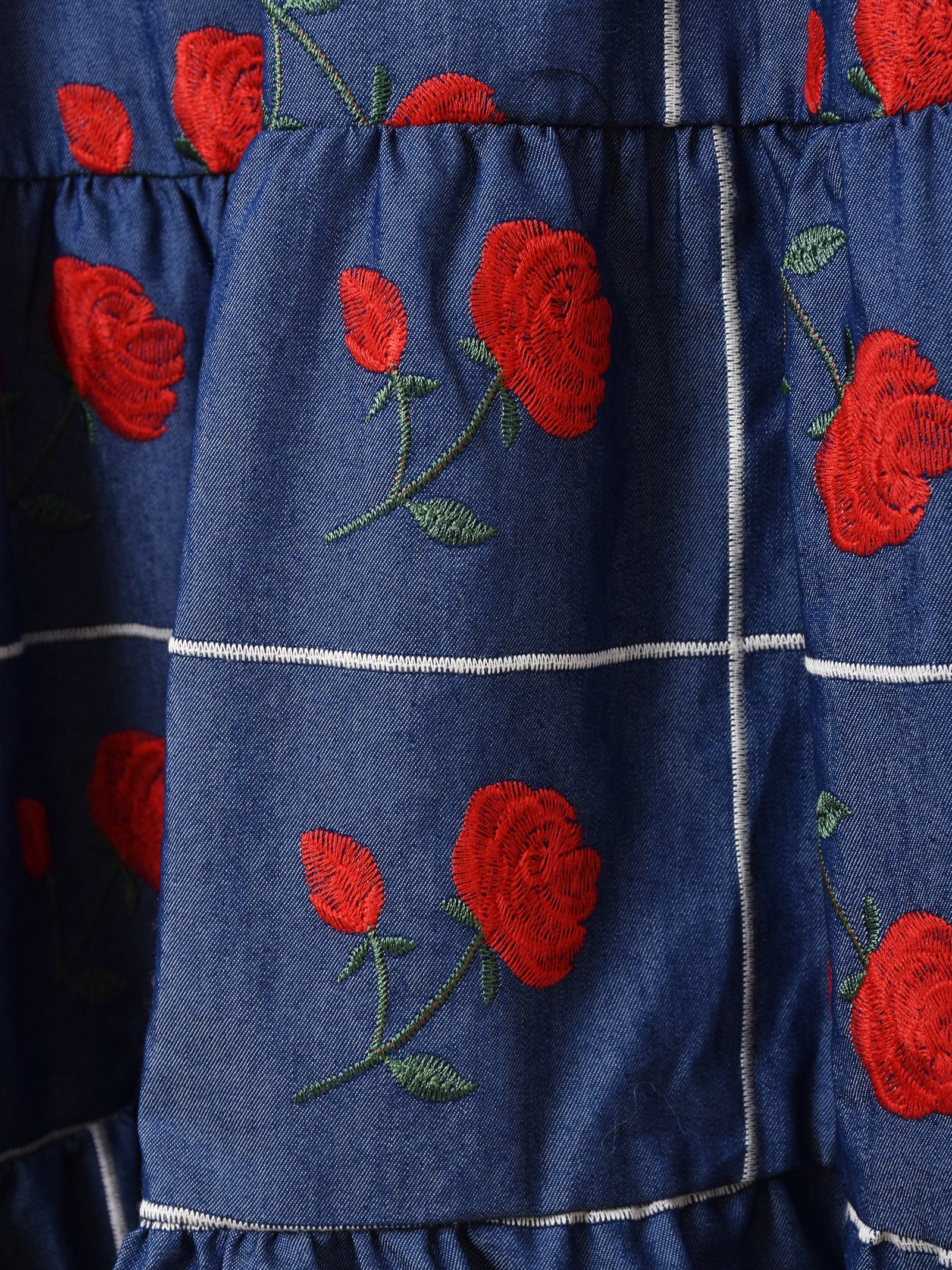 Elcamino バラ刺繍 デニム キャミソールワンピース – 古着屋Top of the