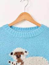 【2色展開】Meridian アニマル 羊 セーター