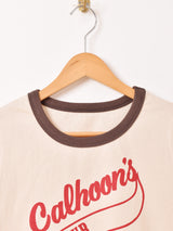 クロップド リンガーTシャツ「Calhoon's」