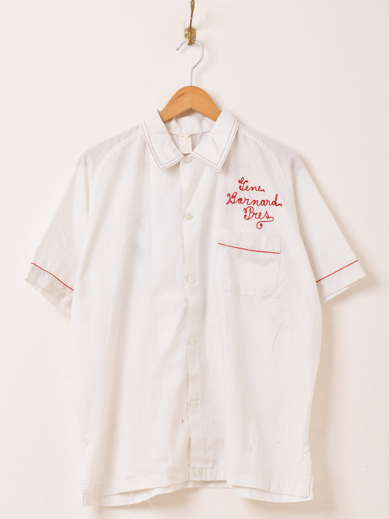 50's〜 "NAT NAST" 半袖 刺繍 ボウリングシャツ