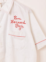 50's〜 "NAT NAST" 半袖 刺繍 ボウリングシャツ
