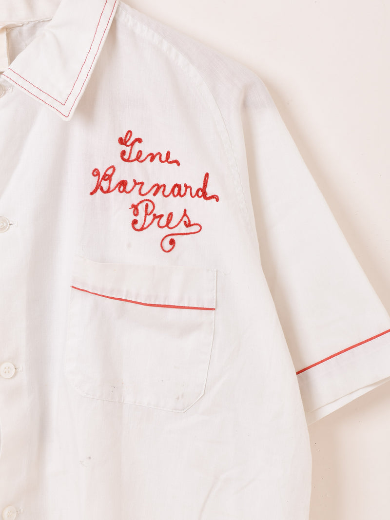 50's〜 "NAT NAST" 半袖 刺繍 ボウリングシャツ