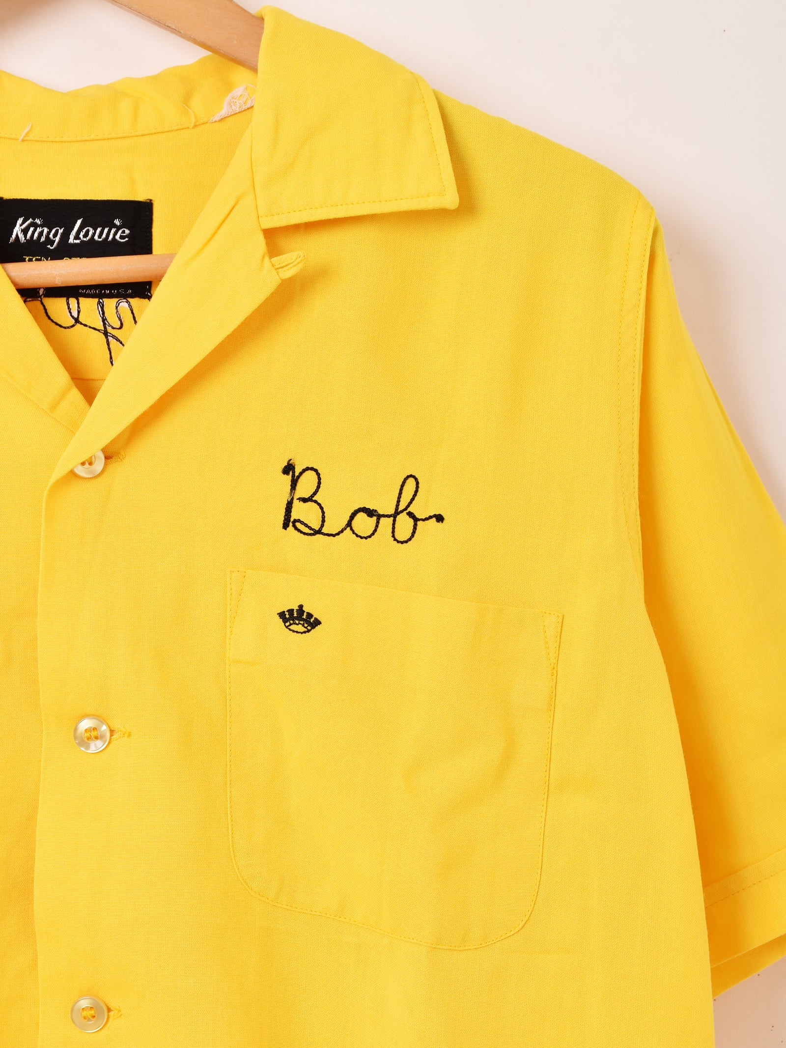 1950 Ten STRIKE by King Louie ボーリングシャツ Made in USA 50〜60's 