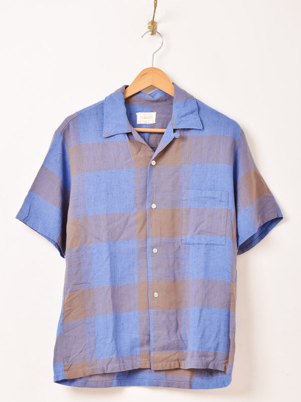 60〜70’s "BRENT" 半袖 チェックシャツ