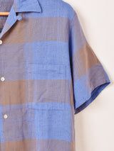 60〜70’s "BRENT" 半袖 チェックシャツ