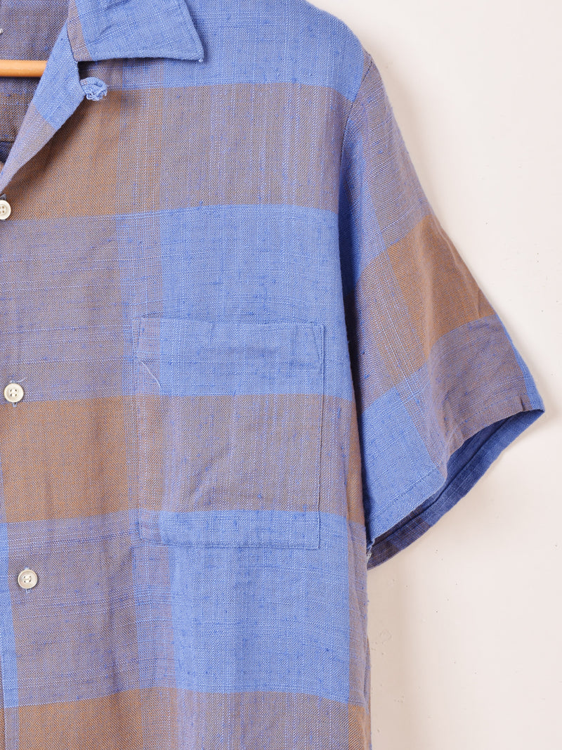 60〜70’s "BRENT" 半袖 チェックシャツ