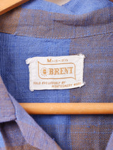 60〜70’s "BRENT" 半袖 チェックシャツ