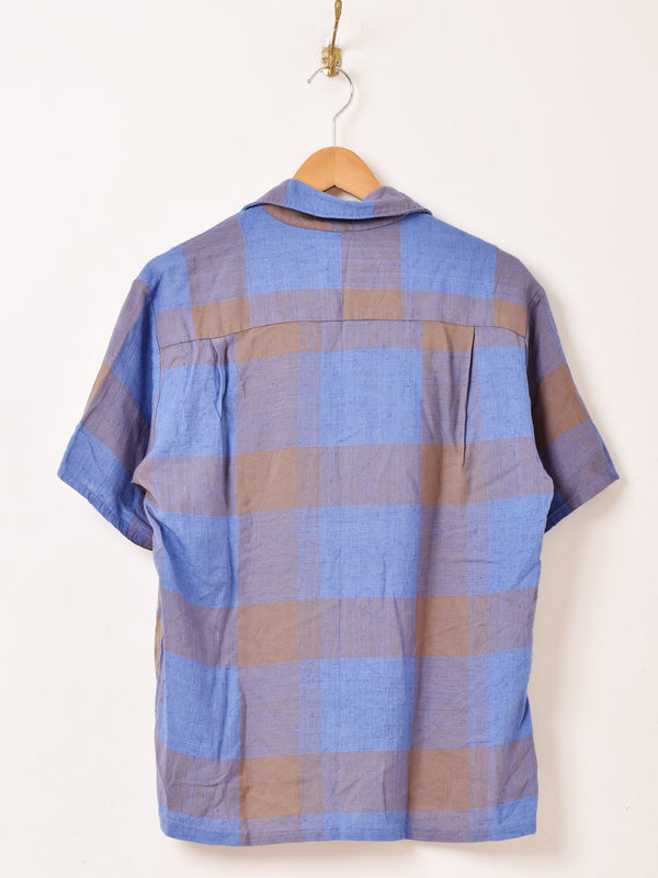 60〜70’s "BRENT" 半袖 チェックシャツ