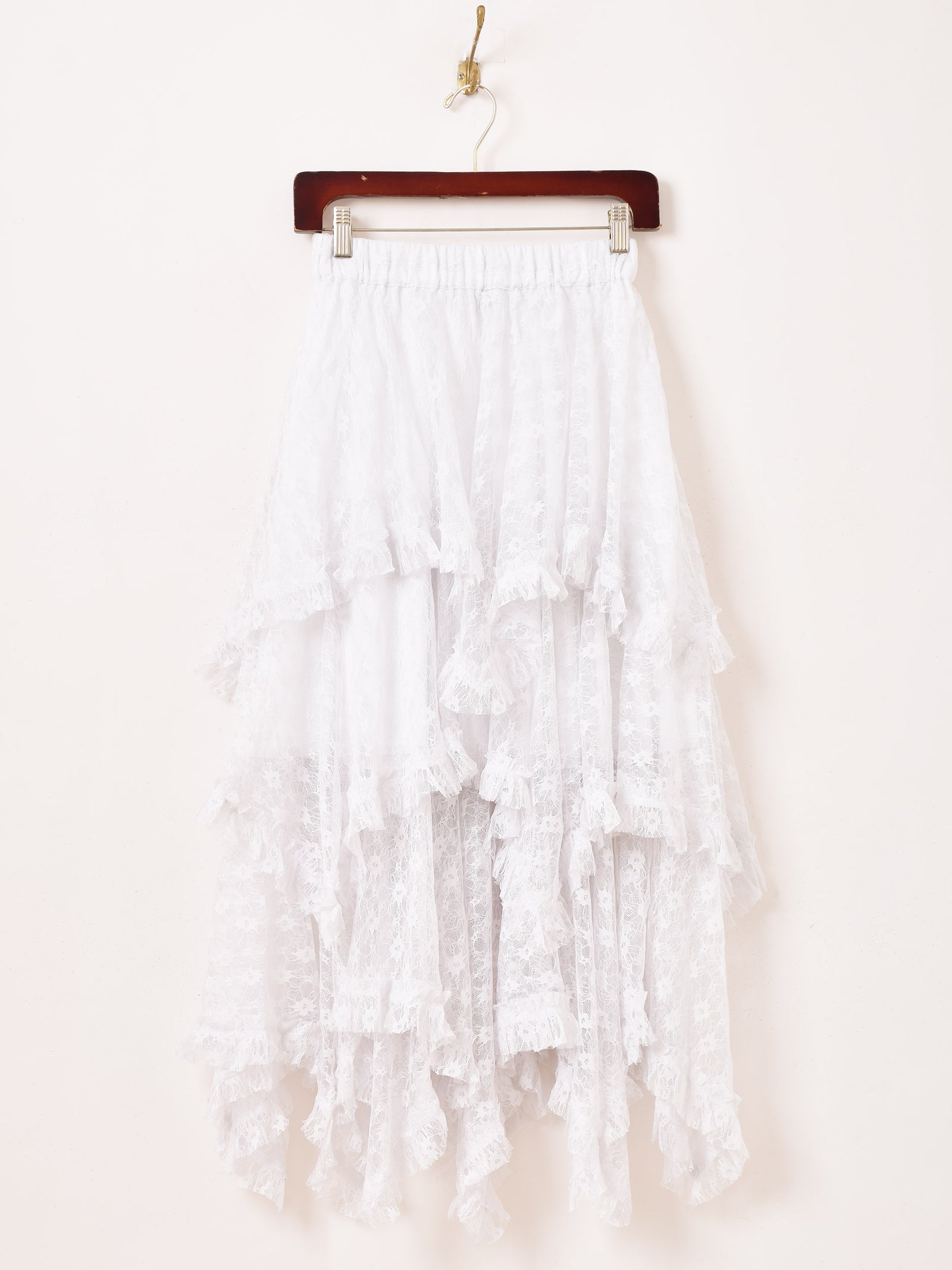 3色展開】Emerald Motel レース ランダムフリル スカート – 古着屋Top