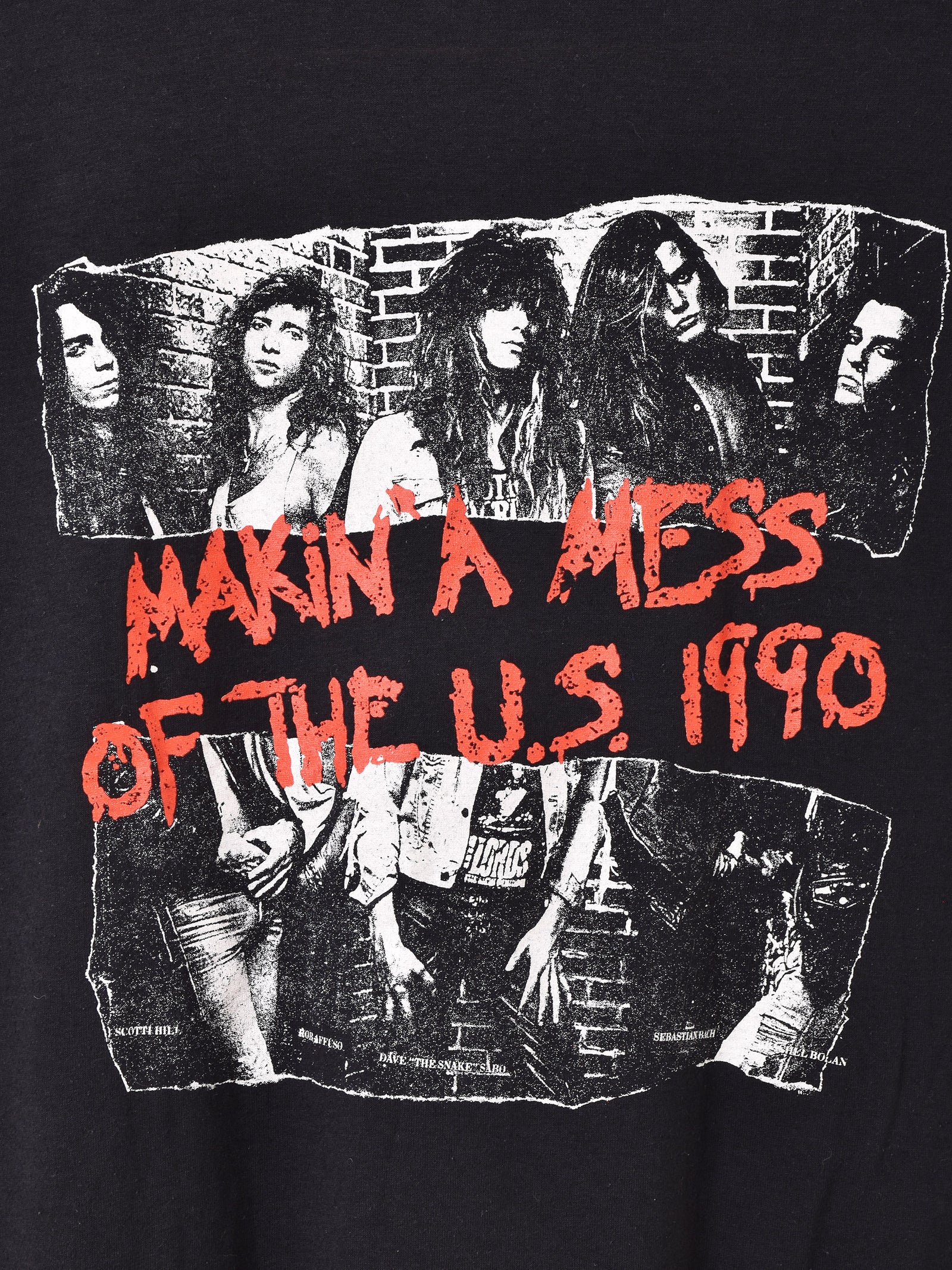 1990's SKID ROW 「MAKIN' A MESS」ツアーTシャツ – 古着屋Top of the