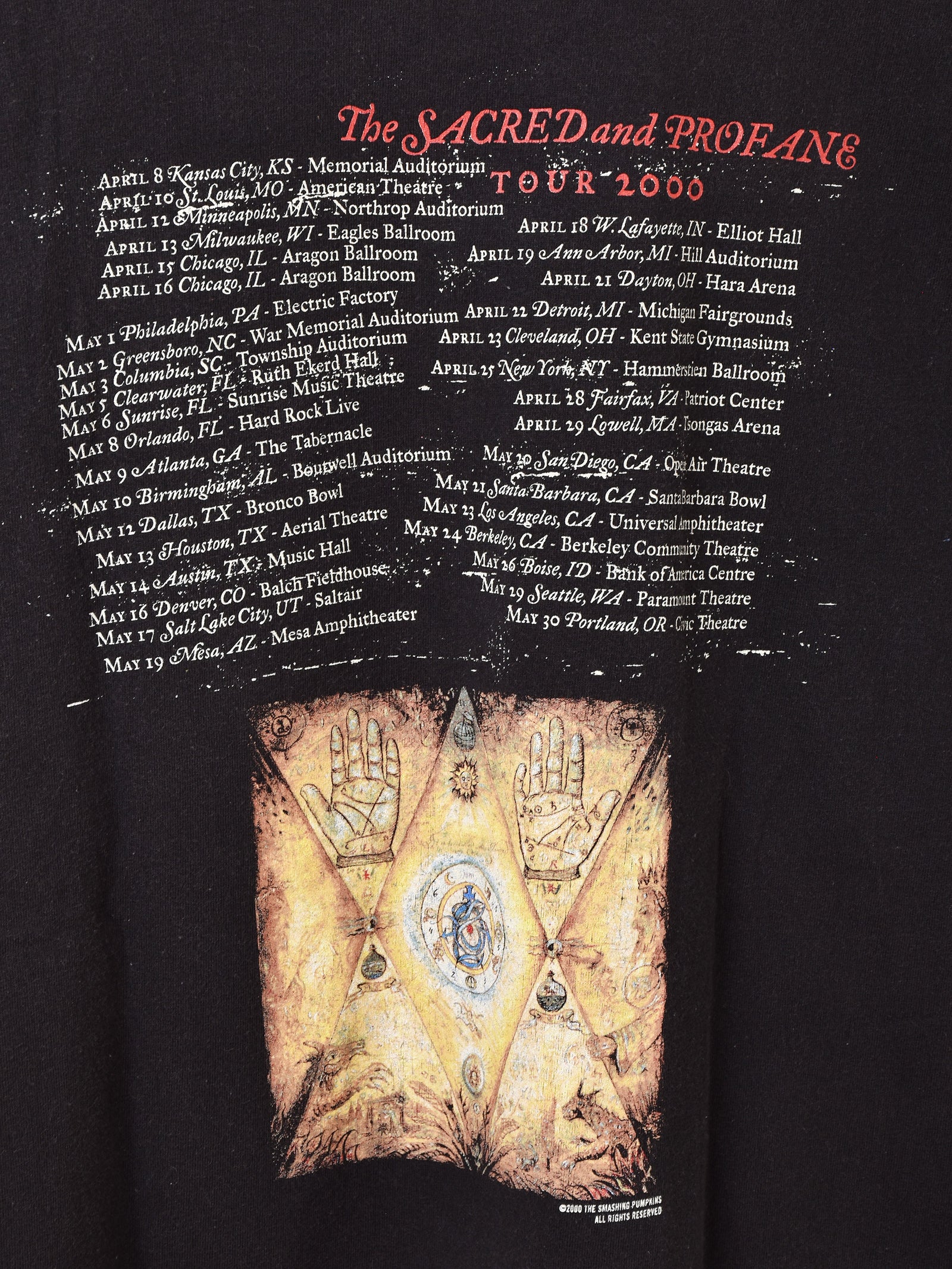 2000's THE SMASHING PUMPKINS「The SACRED and PROFANE TOUR」 ツアー