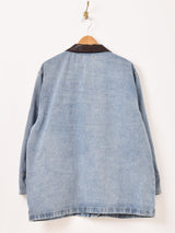 【2色展開】Meridian レザーカラー デニムジャケット