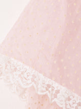 80’s Made in USA "JESSICA McCLINTOCK" ドット柄 フリル ロングドレス