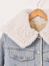 【2色展開】Elcamino ビッグファーカラー デニムジャケット