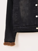 【2色展開】Elcamino ビッグファーカラー デニムジャケット