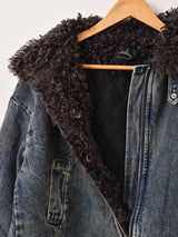 Meridian ファーカラー デニムジャケット