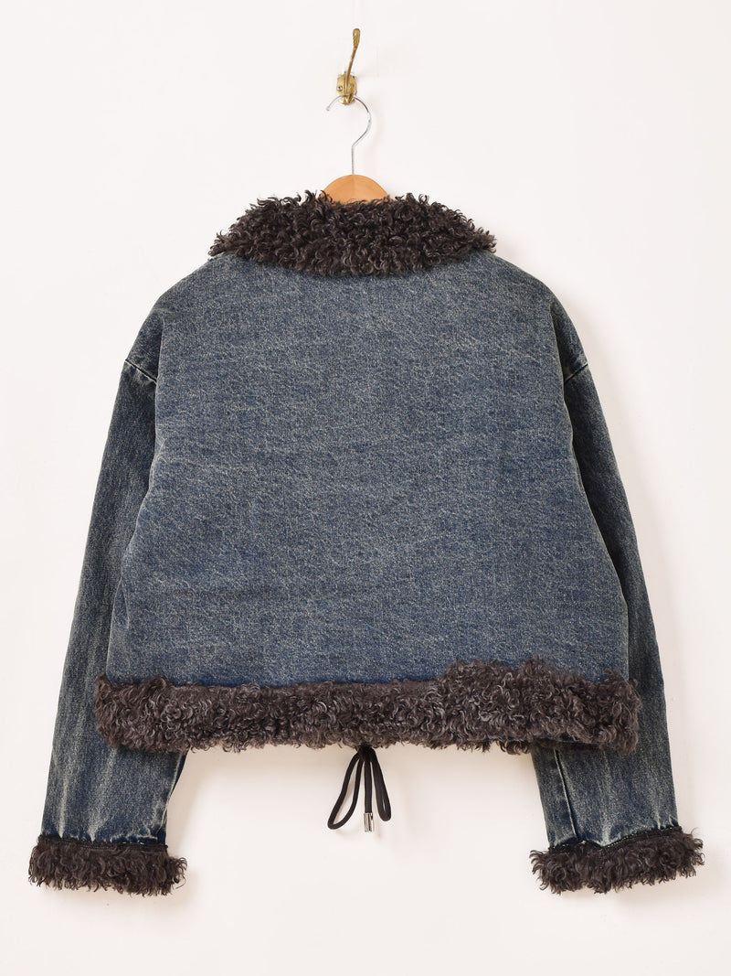Meridian ファーカラー デニムジャケット – 古着屋Top of the Hillの