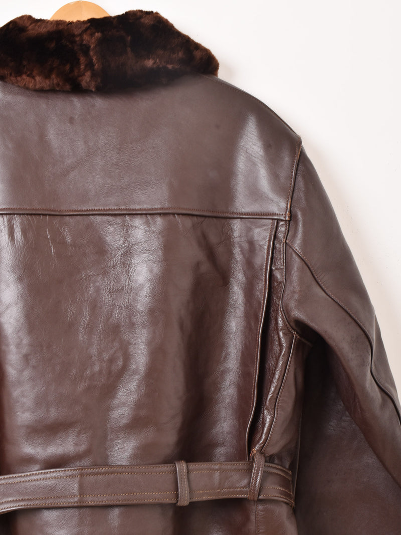 50's〜60's Boa Leather Coat