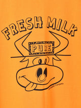 【2色展開】 プリントTシャツ「FRESH MILK」