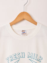 【2色展開】 プリントTシャツ「FRESH MILK」