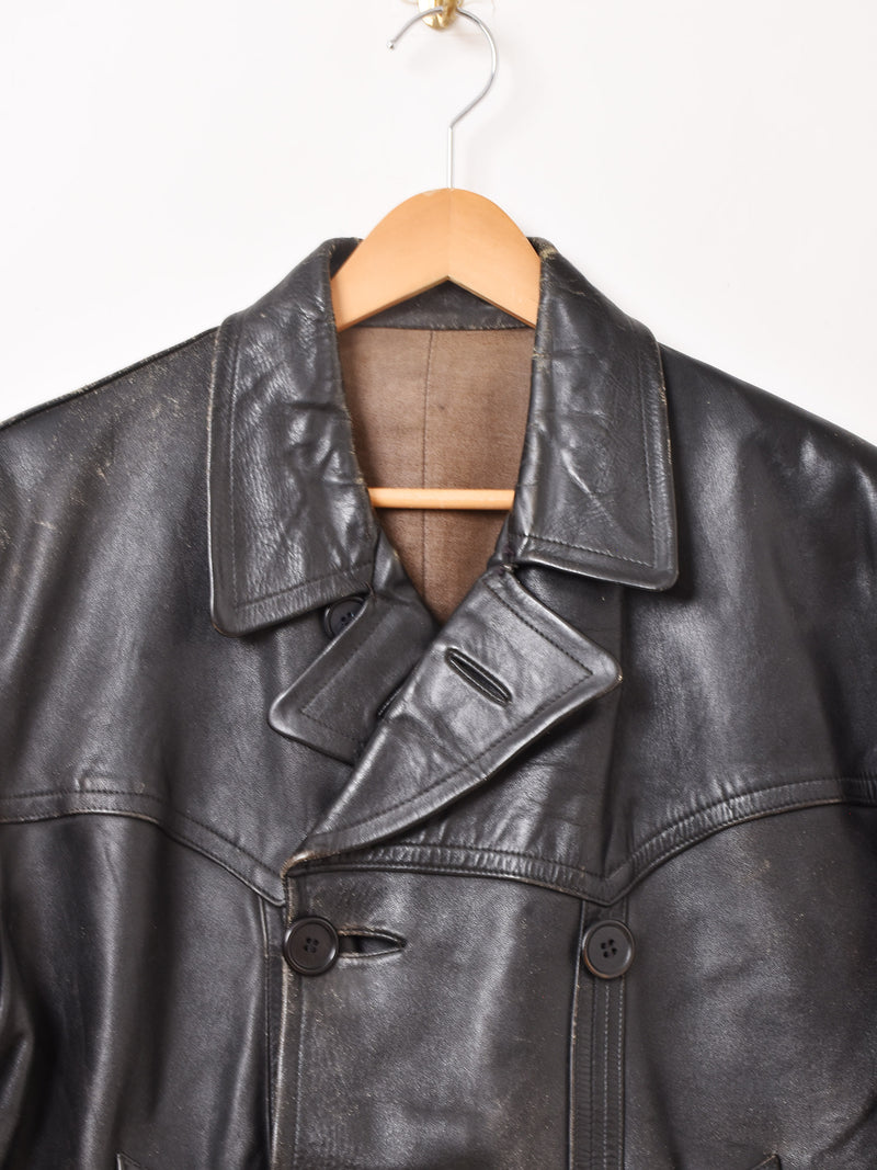 Euro Double Leather Coat