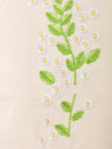 Meridian 花刺繍 サマーカーディガン