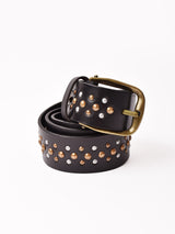 3スタッズ レザーベルト