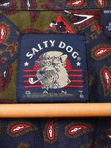 90's〜 ”GANT SALTY DOG” ペイズリー柄 長袖シャツ