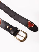 ハート スタッズ レザーベルト