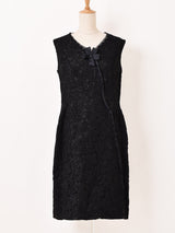 ブラックレース ドレス 2ピースセットアップ