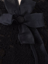 ブラックレース ドレス 2ピースセットアップ