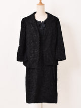 ブラックレース ドレス 2ピースセットアップ