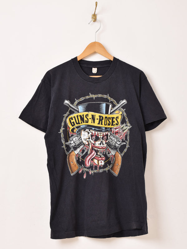 1990's GUNS N' ROSES ”SKULL & GUNS” Music T-Shirt – 古着屋Top of