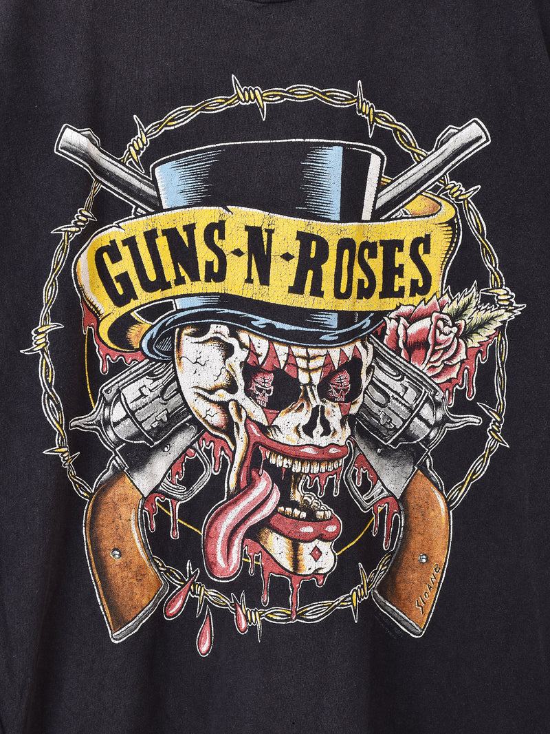 1990's GUNS N' ROSES ”SKULL & GUNS” Music T-Shirt – 古着屋Top of