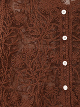 Meridian 刺繍 チュールカーディガン
