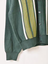 【3色展開】Backers 襟付き ストライプ カーディガン