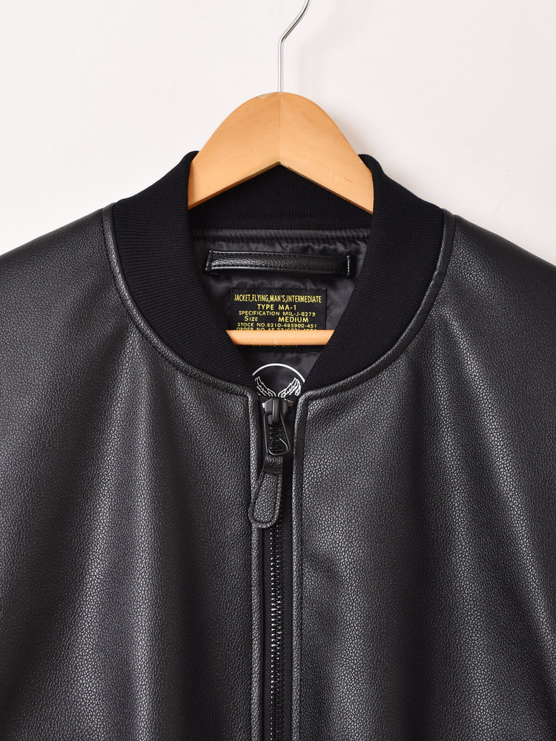 Backers フェイクレザー MA-1 フライトジャケット – 古着屋Top of the