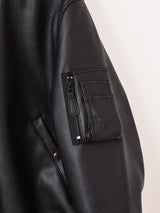 Backers フェイクレザー MA-1 フライトジャケット