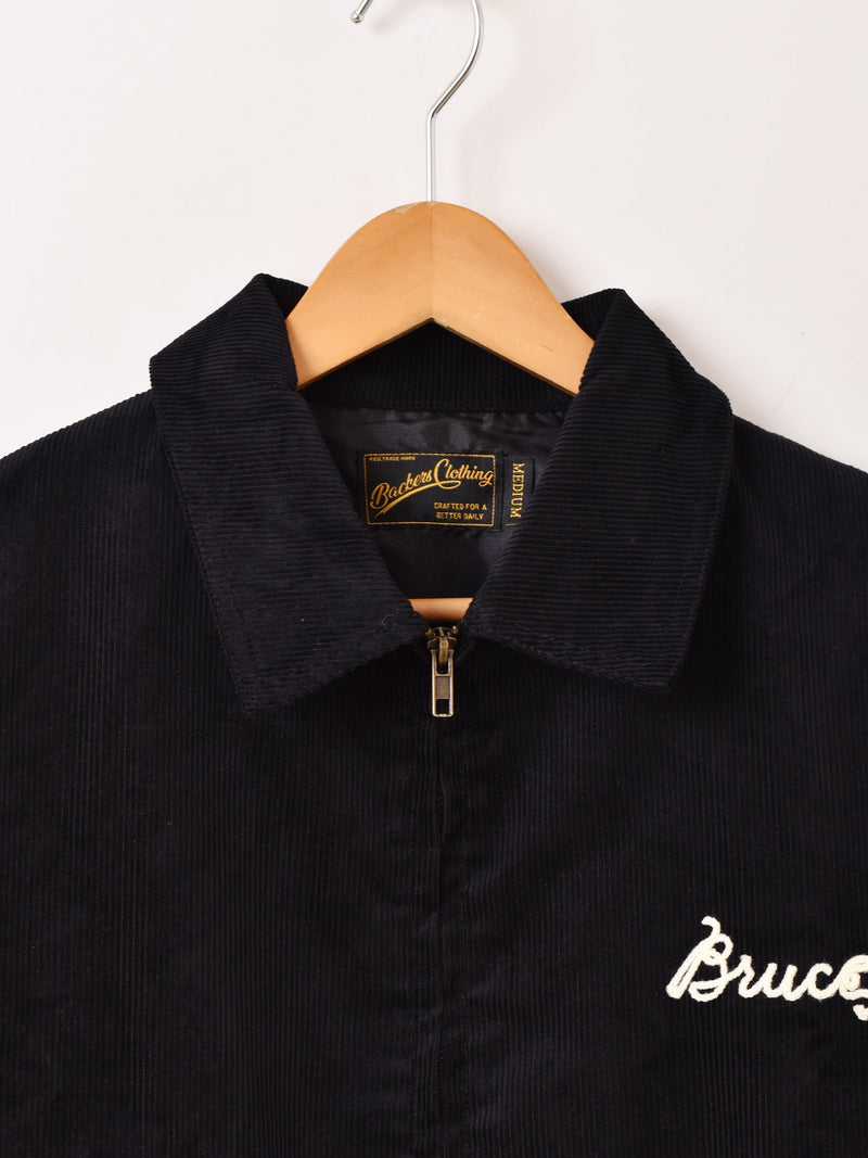 2色展開】Backers 刺繍入り コーデュロイジャケット「Shadow Strike