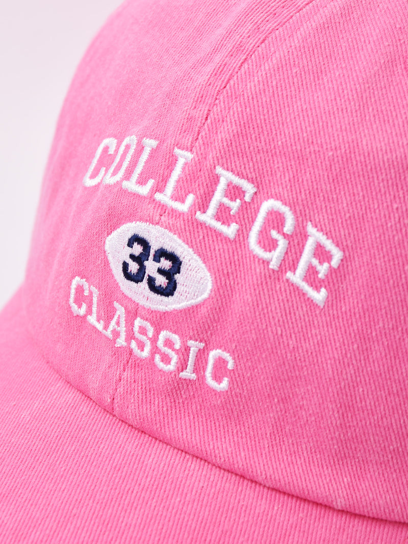 刺繍入り キャップ 「COLLEGE 33」