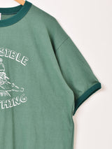 Backers プリント リンガーTシャツ「IMPOSSIBLE IS NOTHING」