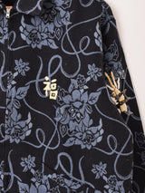 【2色展開】 花柄 ゴブラン織り ベトジャンタイプ ジャケット