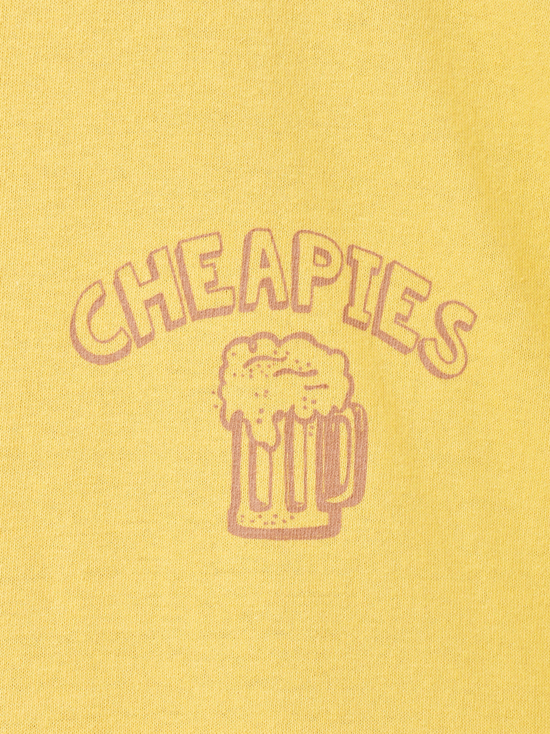 Backers プリント リンガーTシャツ「CHEAPIES」