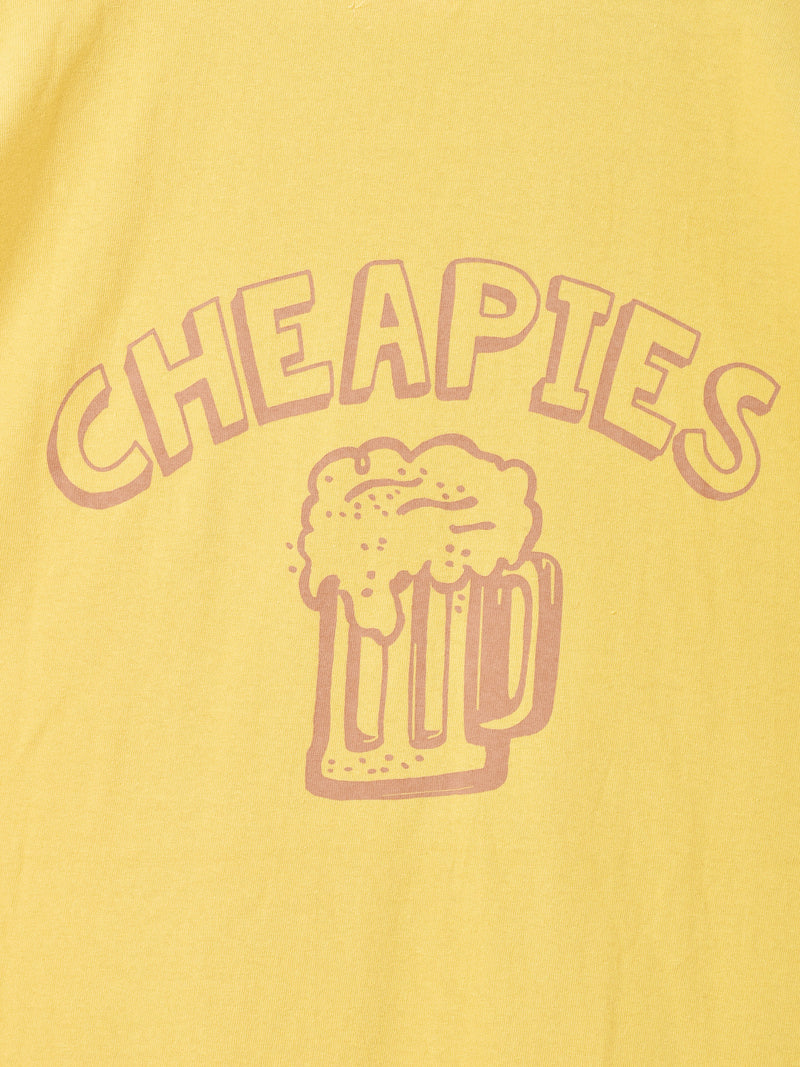 Backers プリント リンガーTシャツ「CHEAPIES」